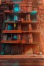 Placeholder: futuristic pinhole camera in Kente, rusted clocks lens, cinematic, scaffolding, cyberpunk, 8k quality