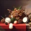 Placeholder: a still life composition of pinecones like Pieter Claesz