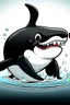 Placeholder: orca cartoon