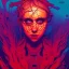 Placeholder: singer Danish MØ face, Camera., concept art, hyper detailed, asaf hanuka, dan mumford, kilian eng, post-apocalyptic, oil on canvas