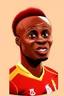 Placeholder: Sadio Mane Footballer cartoon 2d