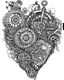 Placeholder: Imagine a human heart replaced with intricate gears and cogs, pumping blood like a clockwork engine for colouring pages,black outline line art, no blur, no grayscale, no black backdrop, only white backdrop, no other colour's included, more realistic look