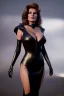 Placeholder: Raquel Welch as evil queen in black leather gown, angry, busty, curvey, cleavage, unreal 5, octane render, cinema4d, dynamic lighting, dramatic lighting, 4k, redshift render, highly detailed, hyper realistic