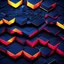 Placeholder: Hyper Realistic Low-Poly Big Hexagonal Patterns with Neon Glow [Navy-Blue Red & Yellow & Grungy Black Background].