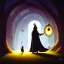 Placeholder: The Grim Reaper, a plague doctor and a mouse, considering the future of the universe, art by RHADS