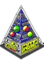 Placeholder: Draw a big sound system pyramid and some blueberries, all in color and finally with the image make a sticker where it appears patx a dub