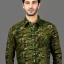 Placeholder: Brown and green Camouflaged shirt