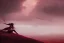 Placeholder:  woman dying on battlefield, red, dark, clouds, storm, paiting