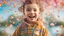 Placeholder: Magical Fantastic young happy child facing camera, Liquid Structure, Flying Petals, Splash, Portrait Photography, Fantasy Background, Intricate Patterns, Ultra Detailed, Luminous, Radiance, Joy, Exuberance, Fun, Ultra Realism, Complex Details, Intricate Details, 16k, HDR, High Quality, Trending On Artstation, Sharp Focus, Studio Photo, Intricate Details, Highly Detailed