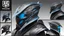 Placeholder: Helmet Class, model Kung fuu custom, black and blue color, solo leveling shadow drawing style, intricate details, highly detailed, high details, detailed portrait, masterpiece,ultra detailed, ultra quality