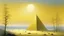 Placeholder: An ivory yellow sunlight pyramid painted by Caspar David Friedrich