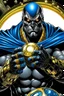 Placeholder: darkseid with gold jewelry and diamond ring