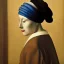 Placeholder: portait of a woman inspired by rené magritte, johannes vermeer, vincent van gogh, leonardo da vinci, michelangelo, and katsushika hokusai