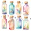Placeholder: Watercolor Fairy Dust Bottle Clipart