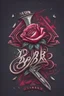 Placeholder: rose mit rasiermesser, haarschneidemaschine und diamant über schriftzug,firmenlogo für friseur barber, name soll SAMO THE BARBER sein, high quality, logo, graffitidesign, symmetrisch, 4k,