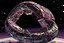 Placeholder: the gigantic starship of Marvel's Galactus "TAA-II" shaped like a Mobius strip with Jack Kirby design elements, in space