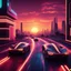 Placeholder: A cinematic photo of Sunset Drive, bathed in warm, neon-lit hues, evoking the nostalgia of Retrowave and 8Bit eras, with bold, geometric shapes and vibrant, electric colors, set against a backdrop of a fiery, synth-heavy sunset, with sleek, futuristic cars speeding by, leaving trails of light, amidst a futuristic cityscape, infused with a sense of retro-futurism, and a hint of digital glitch, with bold, contrasting highlights and deep, rich shadows, capturing the essence of Synthwave's retro-uto