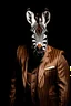 Placeholder: Portrait of an {Zebra} wearing a {brown} suit and sunglasses, {black} color background, realistic photography, shot on Sony dslr camera, Fujifilm --s 250