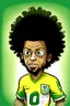 Placeholder: Marcelo Brazilian soccer player cartoon 2d