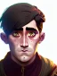 Placeholder: Portrait of a 30 year old strange gay warlock like Jake Gyllenhaal