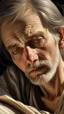 Placeholder: Old Desert man, grey eyes, grey short hair and beard