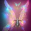 Placeholder: luminous pastel colors, butterfly