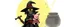Placeholder: bad ninja witch wolf carrying a lovely scared wtf are you up to, pig girl with dress under his arms, big cauldron in the background , stupid cartoon, airbrush and pen outline in the style of fallout 4