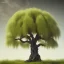 Placeholder: one lonely willow tree in future