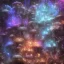 Placeholder: Frost metal magic armoured Mycelium MUSHROOMS stars galaxy SPACE lANDSCAPE BURNING IN BLUE FLAMES hellfire abyss math chaos