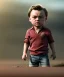 Placeholder: Leonardo di caprio toddler, full body, shoe, car, dramatic lighting, hyper realistic