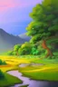 Placeholder: easy landscape paint