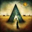 Placeholder: surreal color ink illustration, Style by Gabriel Pacheco and VS Gaitonde and Alexander Jansson and Vladimir Kush, abstract art, a metaphorical representation of the ephemeral triangular relationship of love rivalries, gestalt lunatic grass shine, warm colors, sinister, surreal masterpiece, dynamic diagonal layout composition, juxtaposition of the uncanny and the banal, sharp focus, weirdcore, never-before-seen