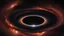 Placeholder: the black hole gargantua filling the sky.