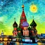 Placeholder: moscow city paint by van gogh