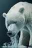 Placeholder: polar bear melting into white liquid, hyper-realistic photography, detailed expression of agony, hyper-realistic fur and anatomy details, dark colour tone, epic colour treatment, cinematic colour treatment, meticulously intricate perfectly symmetrical extremely detailed, pixiv daily ranking, pixiv, extreme depth of field, artstation, sculpture style, spectacular details, volumetric lighting, masterpiece, cinematic, Hollywood production, 8k resolution, high definition, max o