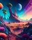 Placeholder: A breathtaking panorama of an alien landscape, with towering crystalline formations, glowing flora, and a vast, multicolored sky filled with celestial wonders. The scene is filled with a sense of awe and mystery, inviting the viewer to explore the uncharted terrain and ponder the unknown. 16K resolution, vivid colors, and imaginative details make this image a feast for the eyes.