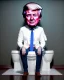 Placeholder: Donald Trump sitting in toilet scene, pants down, realistic image, hooper style, casual, concept art, smooth, unreal engine 5, god lights, ray tracing, RTX, lumen lighting, ultra detail, volumetric lighting, 3d.