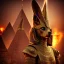 Placeholder: A portrait post-apocalypse of Jackal Egyptian God Anubis ,in a sin city pyramid, sci-fi fantasy style, volumetric lighting, particales,highly detailed,cinamatic,8k,3D,fire and black deep colours,ignore NSWF