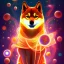 Placeholder: happy shiba inu with glowing aura