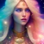 Placeholder:  full body white goddess woman glitter smiling long blond hair blue eyes in a galactic ambiance, delicate colors in the foreground, full of details, smooth, light effect，vaporwave colorful, smooth, extremely sharp detail, finely tuned detail, ultra high definition, 8 k, ultra sharp focus