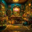 Placeholder: Diorama of old stuff in a room, sharp focus, 8k, 3d, very detailed, volumetric light, grim, fine art, very colorful, ornate, 35mm, F/2.8, insanely detailed and intricate, hypermaximalist, super detailed, decadent