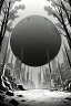 Placeholder: dark hole, environment, greyscale