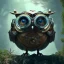 Placeholder: Steampunk Owl, tilt shift,miniature, extreme detail, Photorealism, macro lens 100mm, cinema4d, HDR, 8k, unreal engine 5