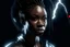 Placeholder: black female agent, secret organization, frontal close up shot, dark mood, dark atmosphere, hyperrealistic 16k, 3d rendering, expressively detailed, dynamic lightning,