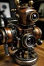 Placeholder: steampunk robot with FED camera for a head