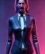 Placeholder: Female John wick, full body, bokeh