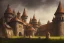 Placeholder: a rough medieval settlement, iron ,iron, iron, fantasy, d&d, concept art, sharp focus, trending on artstation, digital painting, midday, sunny, beautiful