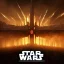 Placeholder: logo with only the letters 'STAR WARS', atmospheric, intricate, epic fantasy, ornate, 3D, cinematic lightning, glow effect, 64K, hyperdetailed, centered