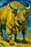 Placeholder: Portrailt of bull by Van Gogh