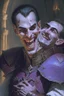 Placeholder: Strahd von Zarovich choking a paladin with an evil grin